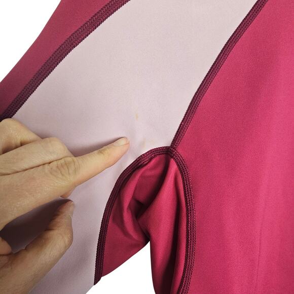 NRS Hydroskins Red Pink Short Sleeve Top Mock Neck Men XL - Picture 6 of 12